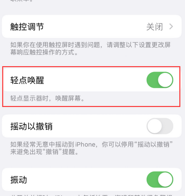 王场镇苹果售后服务分享iPhone轻点唤醒功能屏幕无反应 